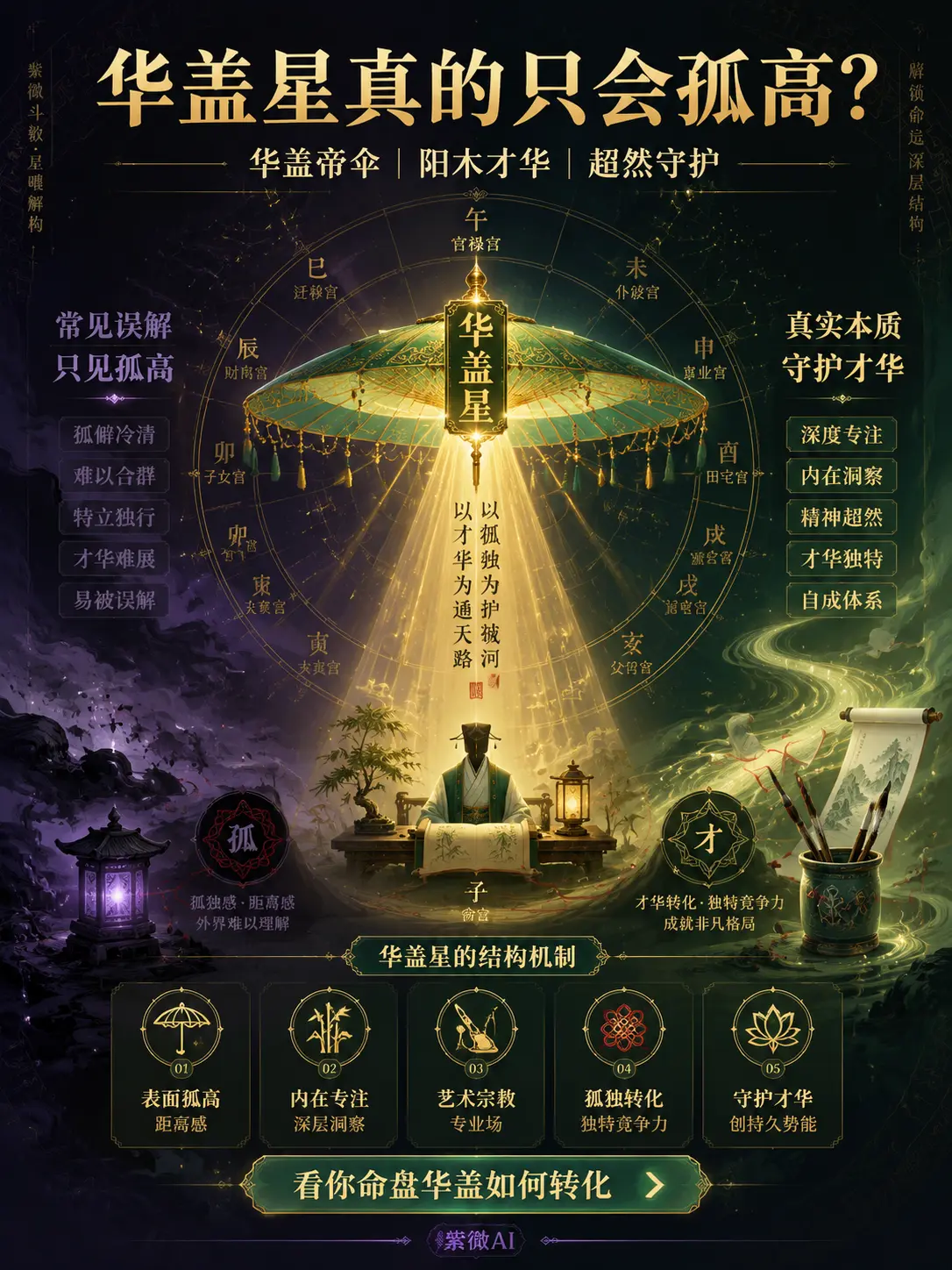 擁有細膩深刻的內在世界和獨特視角，卻容易感到與周圍人不在同一個頻道，常有清高、敏感和孤獨交織的感受。 圖片
