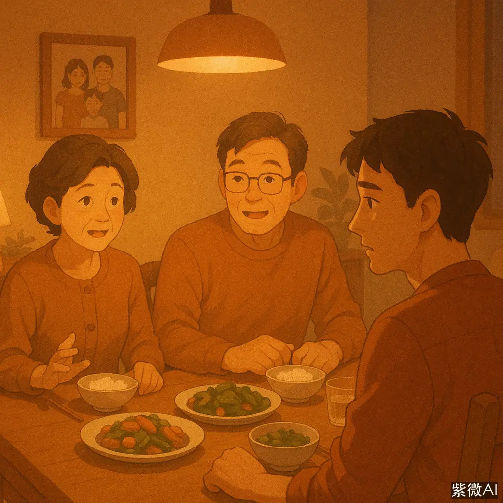 父母有修養、注重情趣，家庭環境文藝優雅，親子關係融洽，但自己從小受影響深遠，成年後在感恩教養與渴望獨立之間產生拉扯 圖片